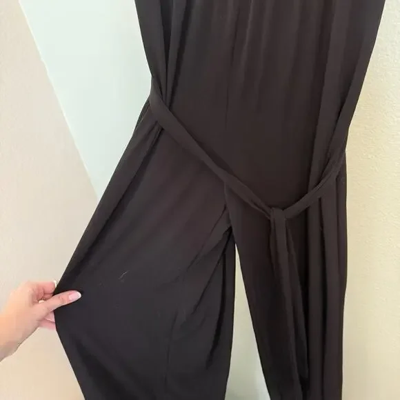 new tiana b black jumpsuit with tie size XL - Picture 2 of 5